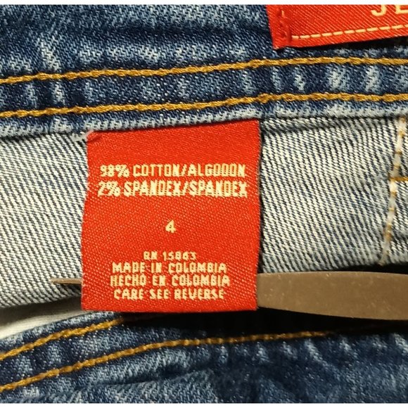 Zena Jeans Womens Size 4 Blue Denim Straight Leg - Picture 11 of 12